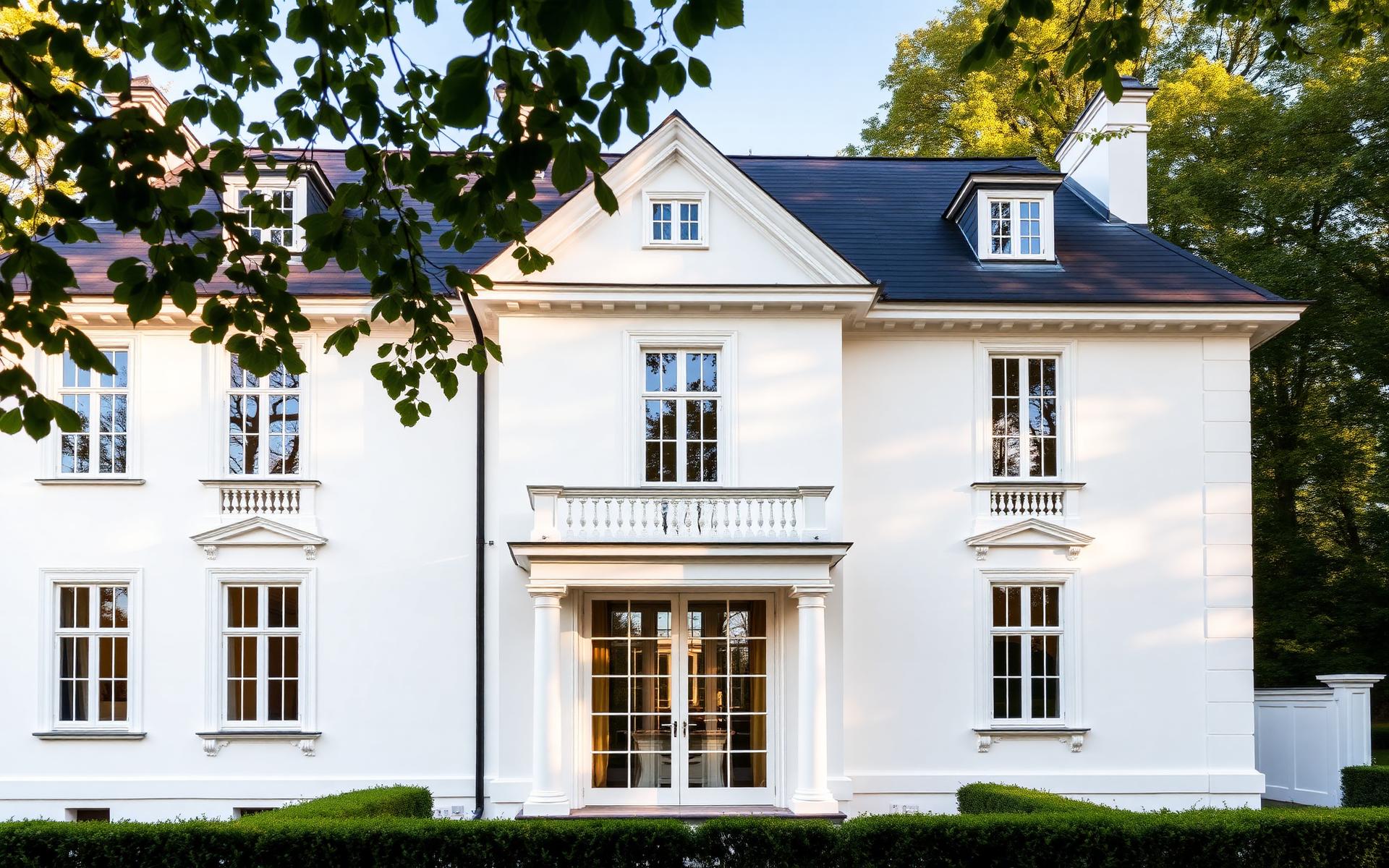 Elegante weiße Villa im Münchner Westen