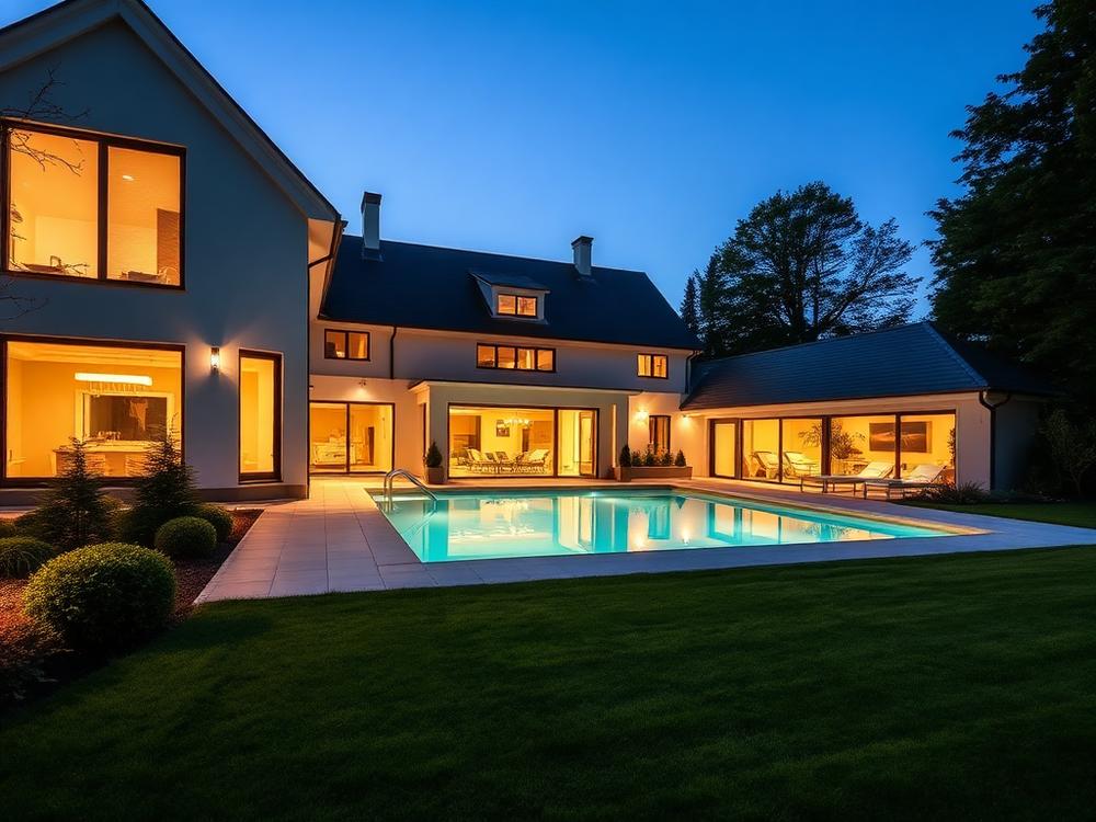 Familienvilla mit Pool und Garten